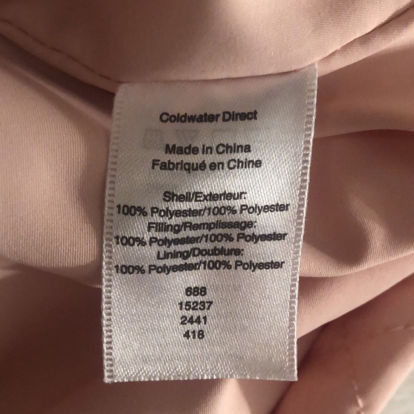 Pretty light pink, half-zip quilted pullover from Coldwater Creek w zip pockets - Picture 8 of 12